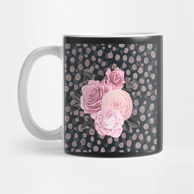 Pink Black Gothic Rose Cheetah Spots by Holisticfox